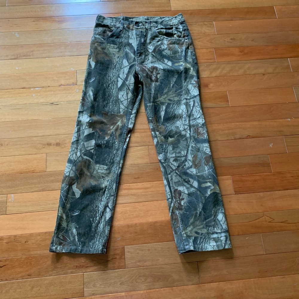 Ranger Men's 36x30 Realtree Hardwoods Camo Pants Hunting‎ Straight Leg Cotton
